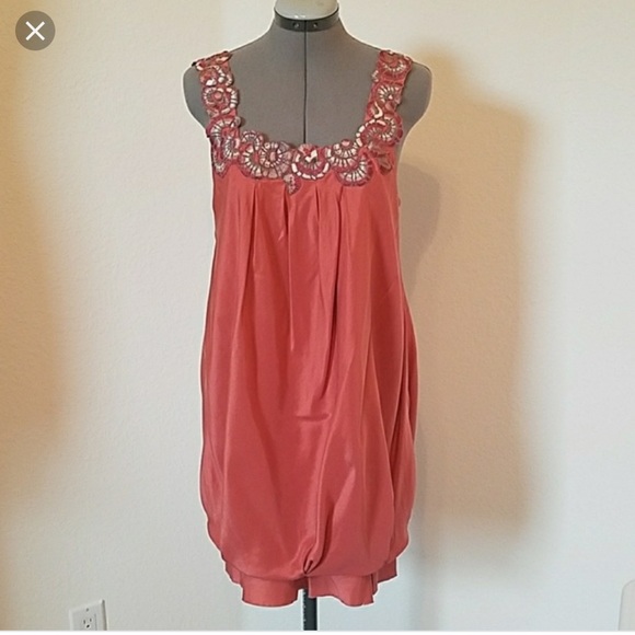 BCBGMaxAzria Dresses & Skirts - SOLD BCBG Maxazria Silk Bubble Embroidered Dress